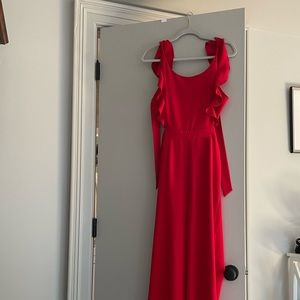 Red jumpsuit